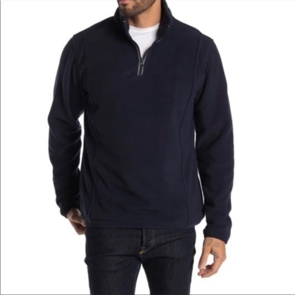 Vintage 1946 Partial Zip Fleece Knit Sweater large - Picture 1 of 6